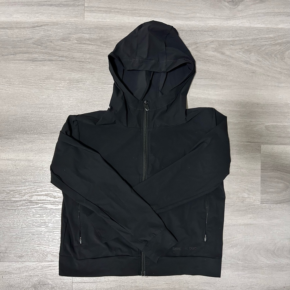 SAVE THE DUCK Black Hooded Jacket